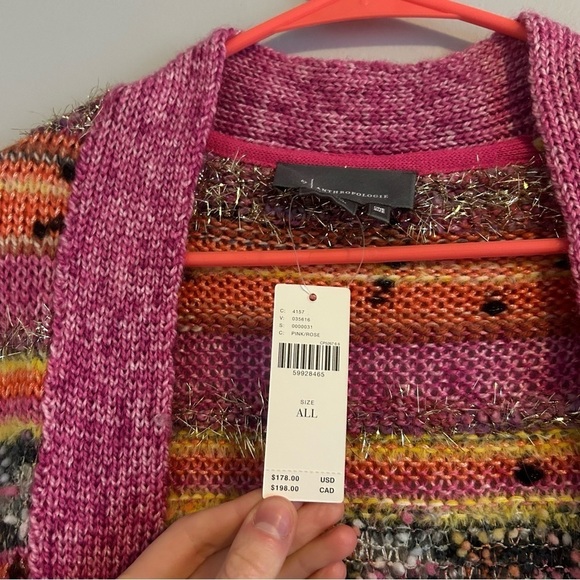 Anthropologie Multicolor Striped Cardigan - Picture 5 of 6